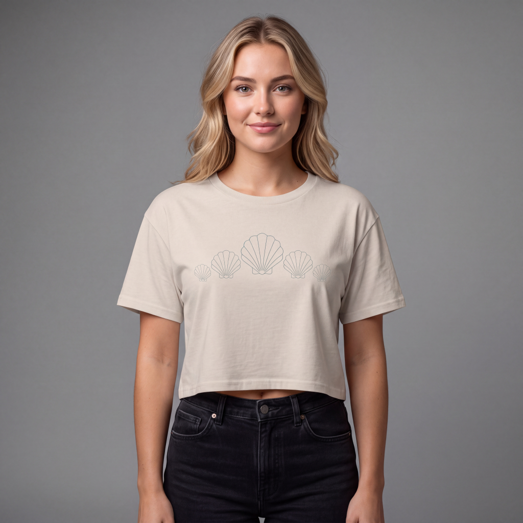 Pastel Shell Crop Top