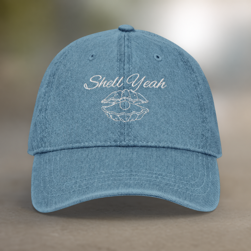 Denim Cap Shell Yeah Embroider
