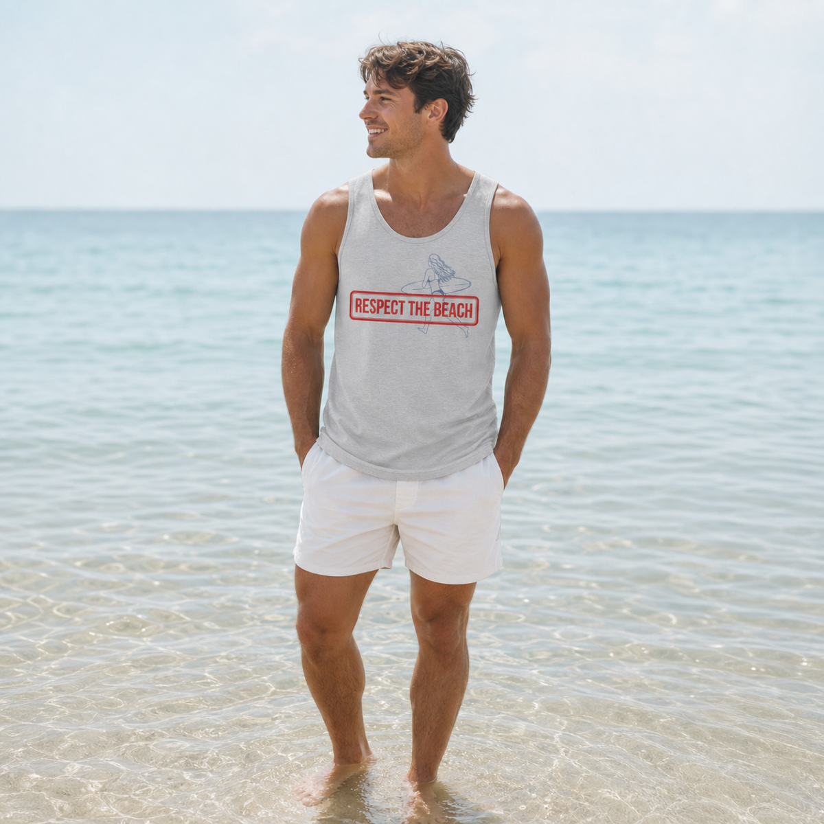 Unisex Tank Top Respect Surfer